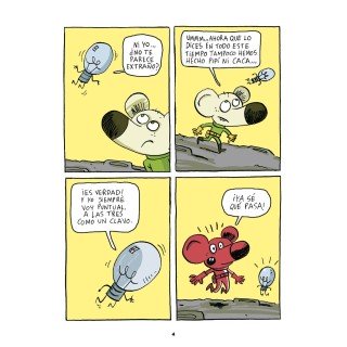 Astro-ratón y bombillita, parece que chispea