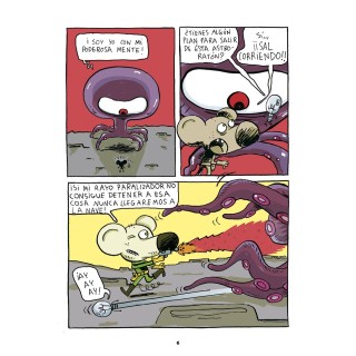 Astro-ratón y bombillita, parece que chispea