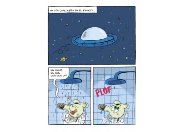 Astro-ratón y bombillita 4, El planeta peladilla
