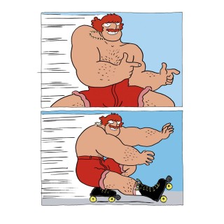 Melvin nº1, supersexy roller