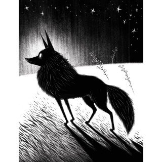 El lobo en la luna