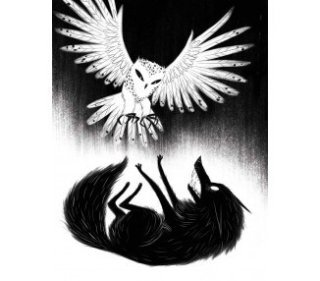 El lobo en la luna