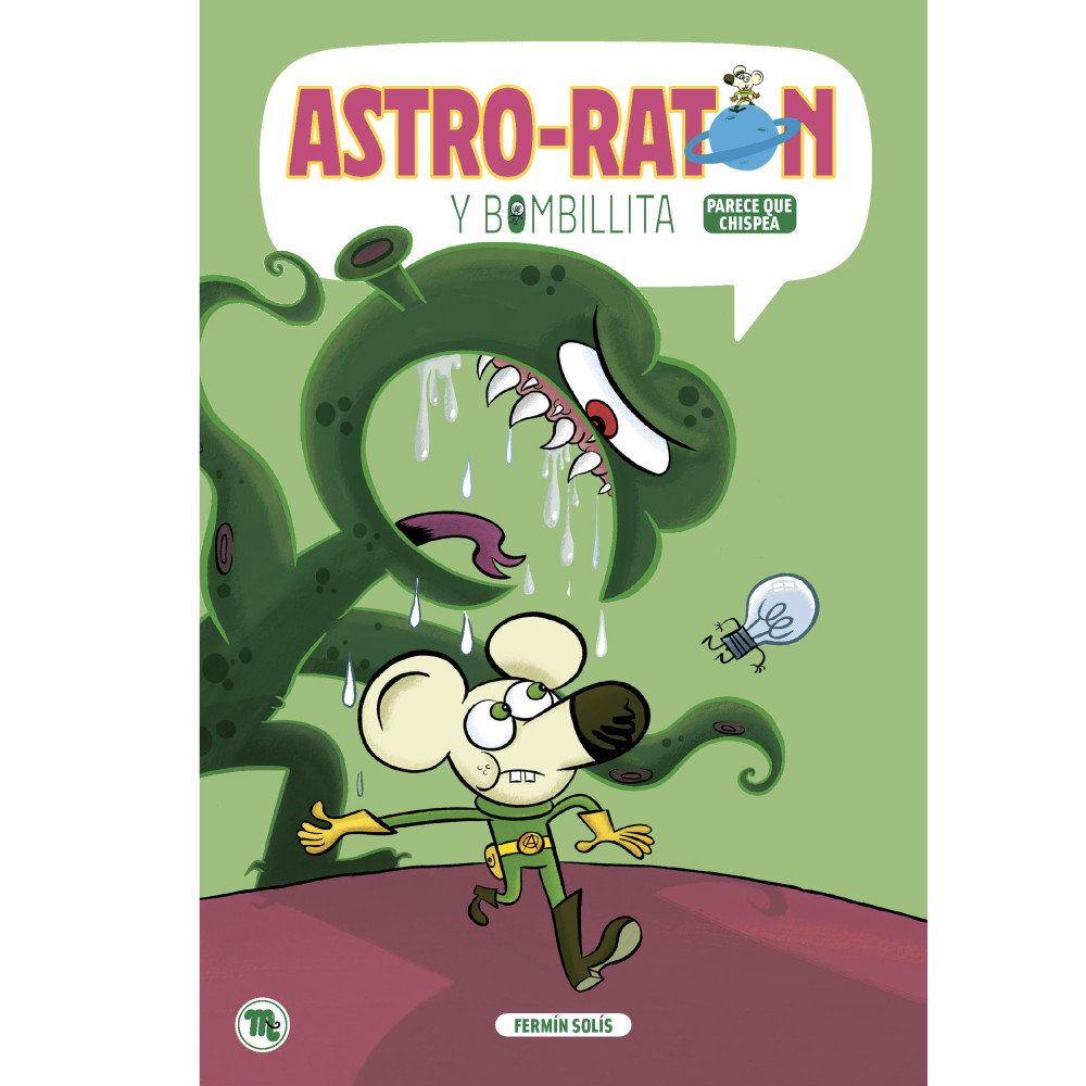 Astro-ratón y bombillita, parece que chispea